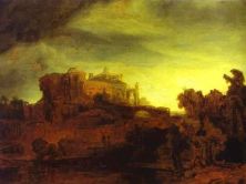 Haga click para ver la imagen ampliada landscape with a castle.jpg